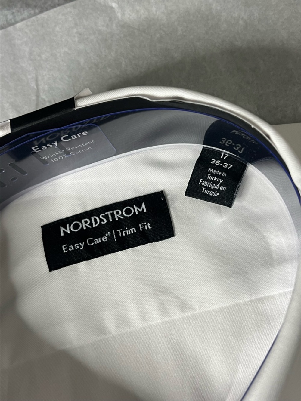 Nordstrom White Brilliant Button-Up Dress Shirt